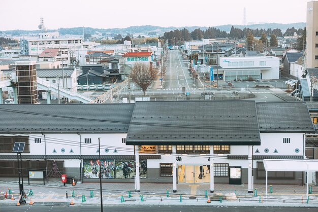 Una vista dell'edificio che è il nome asakusa.