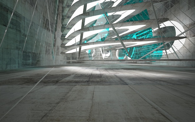 Una vista dell'interno di un edificio con sopra la parola cielo.