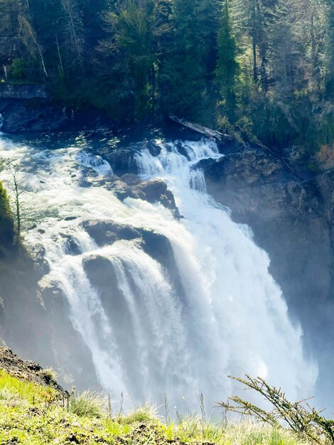 Una vista delle cascate di Snoqualmie