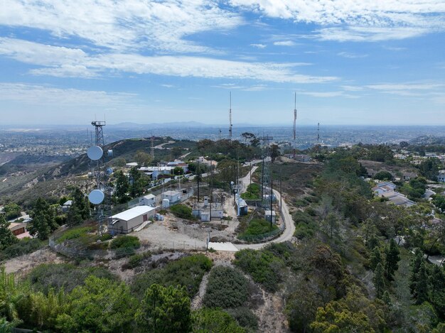 Una vista delle colline di Hollywood dalle colline di Hollywood