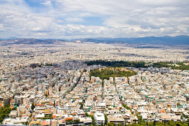 Una vista di Atene dalla collina del Licabetto