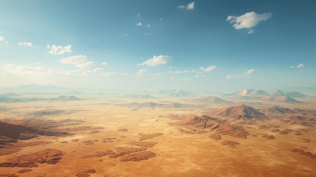 una vista di una montagna deserta