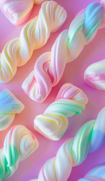 Una vista ravvicinata delle caramelle colorate