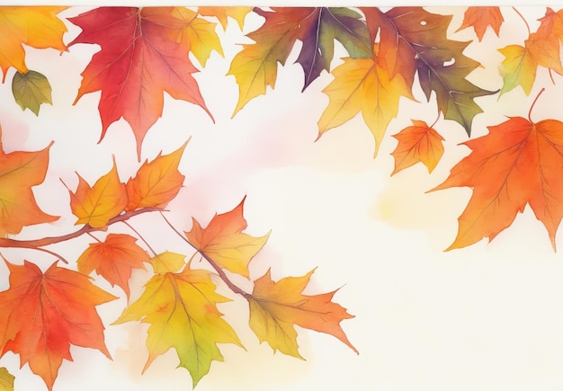 Una vivace cornice d'acqua di foglie d'autunno