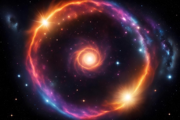 Una vorticosa esplosione cosmica