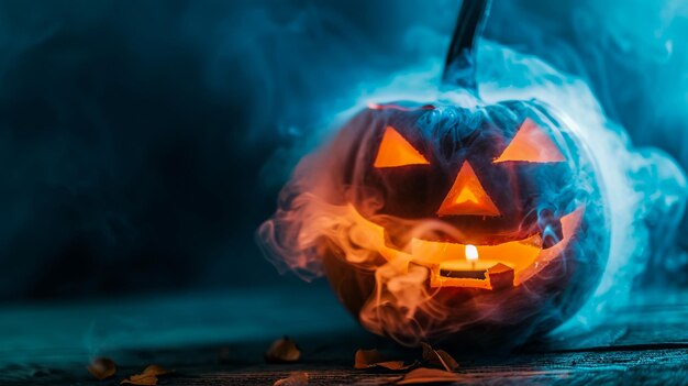 una zucca di Halloween con la parola "gourmet" sopra