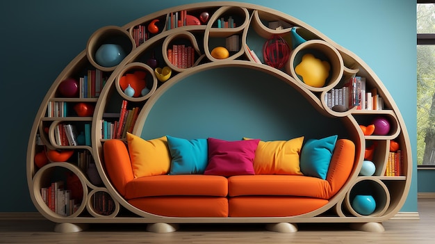 Unconventional Bookshelf Regno creativo per i libri