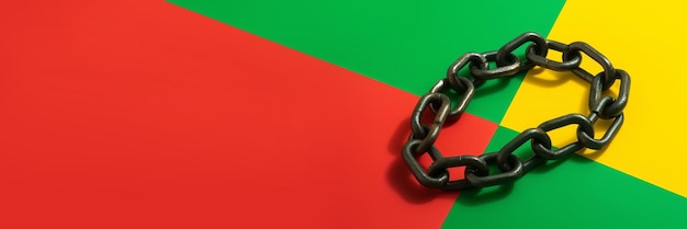 Uneteenth Independence Day Banner with Chain è un simbolo di liberazione dalla schiavitù Illustrazione dell'IA generativa