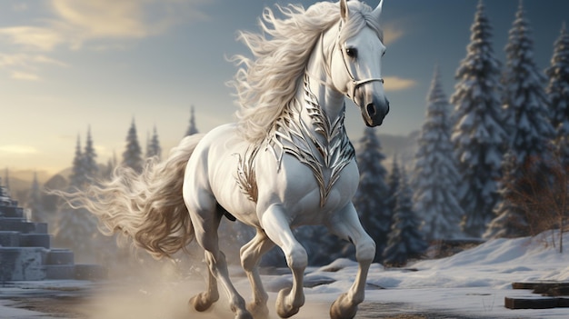 unicorno cavallo bianco