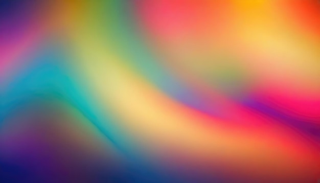 Unicorno olografico Colori di gradiente sfondo morbido sfocato