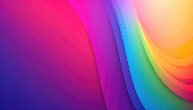 Unicorno olografico Colori gradienti sfondo morbido sfocato