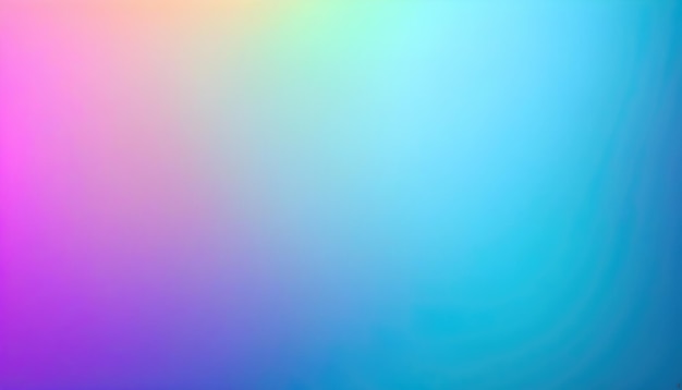 Unicorno olografico Colori gradienti sfondo morbido sfocato