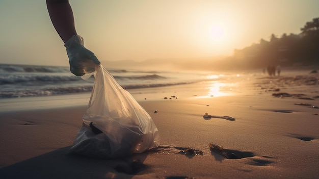 Unisciti alla lotta contro l'inquinamento da plastica raccogliendo a mano la spazzatura sulla spiaggia per la Giornata mondiale dell'ambiente e la Giornata della Terra