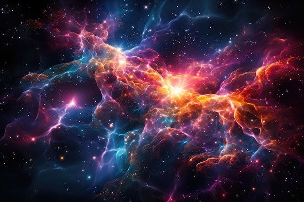 Universo astratto cosmo galassia sfondo IA generativa