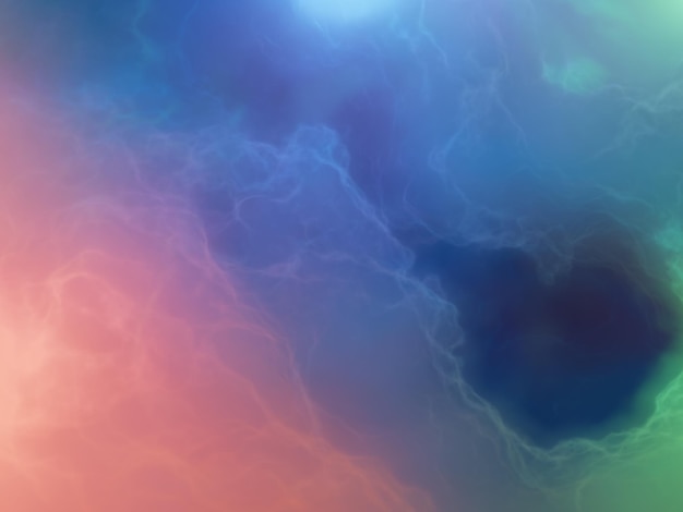 Universo magico Nebulosa rendering 3d