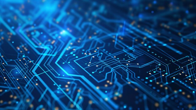 uno schermo di computer con uno sfondo blu che dice scheda di circuito