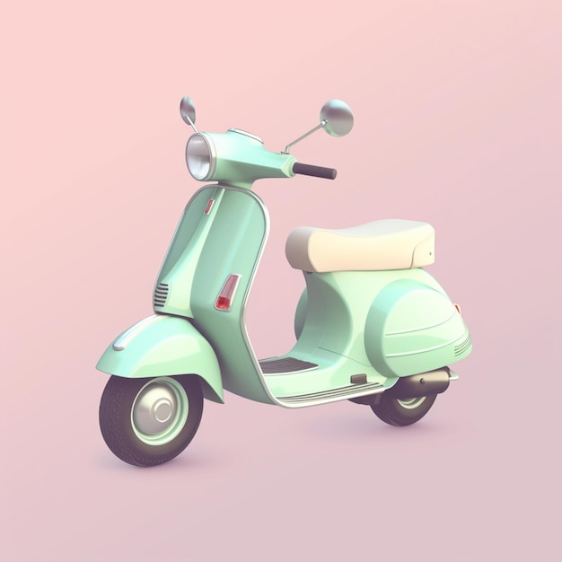 Uno scooter con sopra la scritta vespa