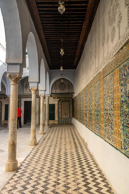 Uno scorcio delle affascinanti piccole moschee Masjids a Kairouan Tunisia