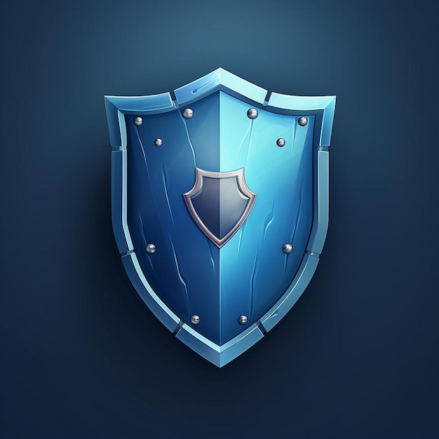uno scudo blu con uno scudo azzurro su di esso