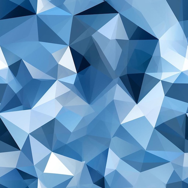 Uno sfondo astratto blu con un motivo geometrico di triangoli.