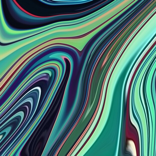 Uno sfondo astratto colorato con uno sfondo nero e un motivo colorato.