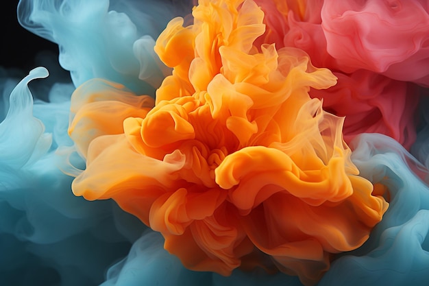 uno sfondo astratto colorato pastello morbido di un liquido colorato