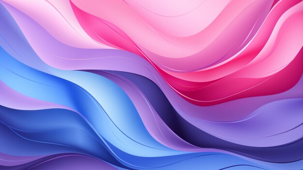 uno sfondo astratto con onde blu rosa e viola