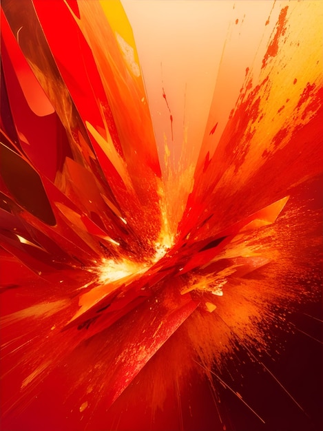 Uno sfondo astratto esplosivo arancione