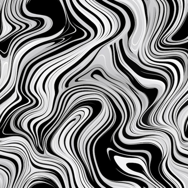 uno sfondo astratto in bianco e nero con linee ondulate generativo ai