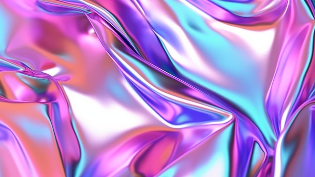 Uno sfondo astratto vibrante e colorato con sfumature di rosa e blu Generative AI