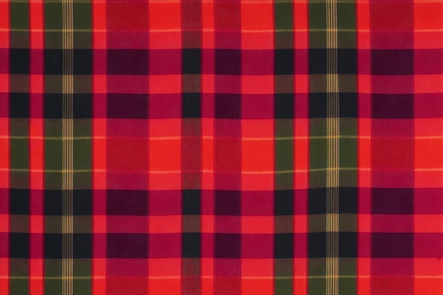 Uno sfondo bellissimo motivo a quadri Tartan scozzese Un modello di tessuto Generative AI