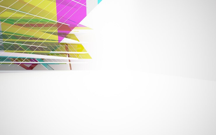 Foto uno sfondo bianco con uno sfondo colorato per un biglietto da visita