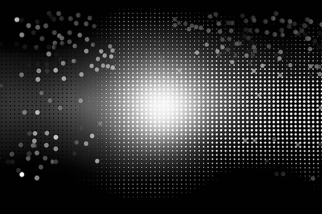 Uno sfondo bianco e nero con punti AI generativa