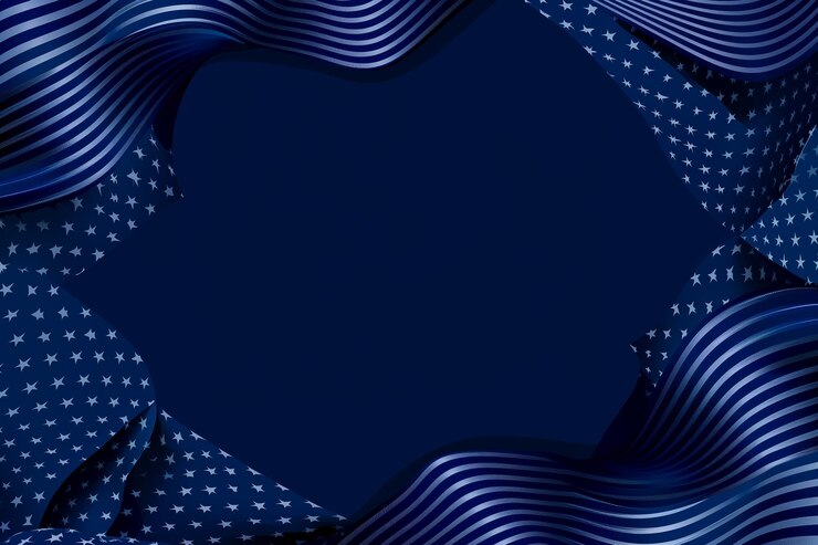 uno sfondo blu con punti bianchi e uno sfondo a nastro blu per il poster del giorno commemorativo