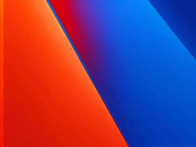 Uno sfondo blu e arancione con uno sfondo rosso e blu ai generato
