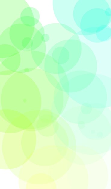 Uno sfondo colorato con cerchi e la bolla di parola.