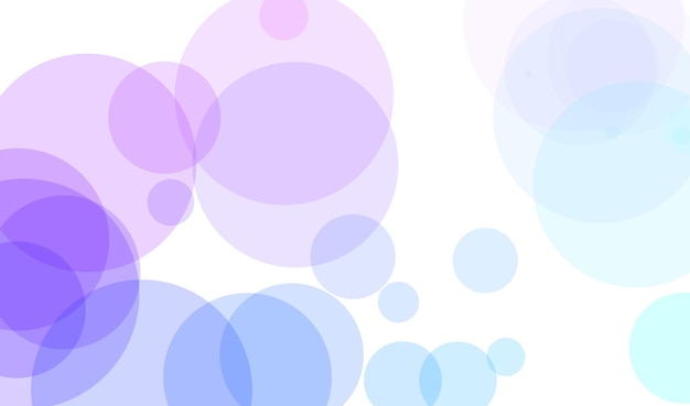 Uno sfondo colorato con cerchi in blu e viola.
