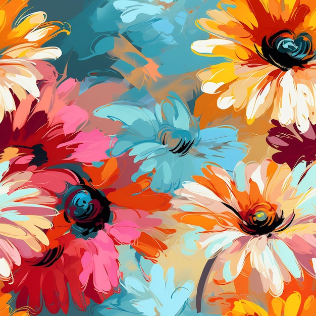 uno sfondo colorato con fiori e la parola quot flowersquot