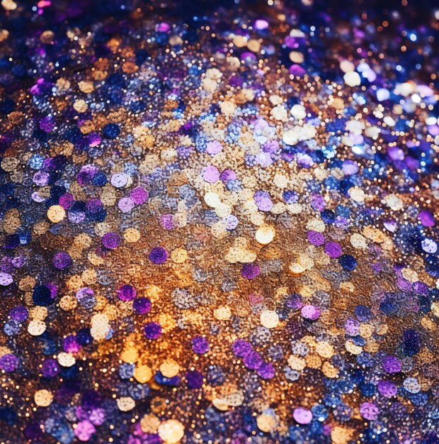 Uno sfondo colorato con glitter e glitter