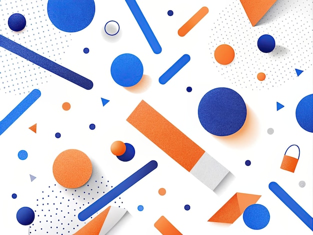 uno sfondo colorato con un marcatore blu e arancione e la parola blu su di esso