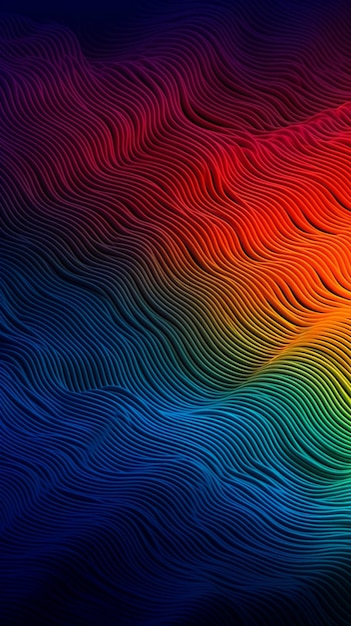 Uno sfondo colorato con un motivo arcobaleno.