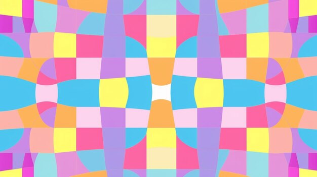Uno sfondo colorato con un motivo di cerchi e linee.