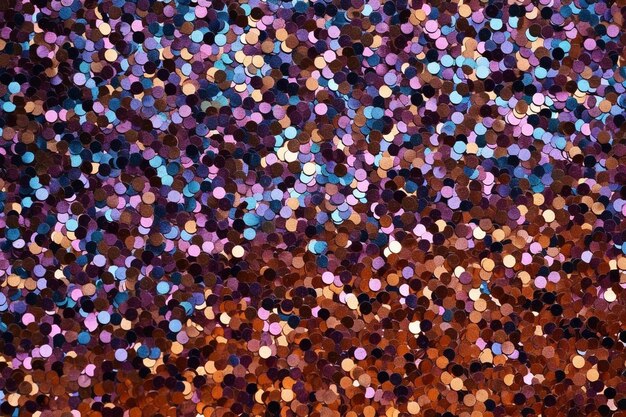 uno sfondo colorato con un motivo di glitter metallici e glitter.