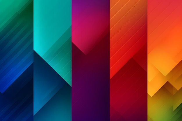 Uno sfondo colorato con un motivo geometrico