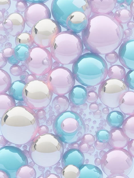 Uno sfondo colorato con un sacco di bolle.