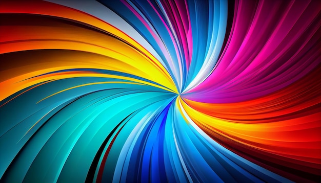 Uno sfondo colorato con un vortice di colori.