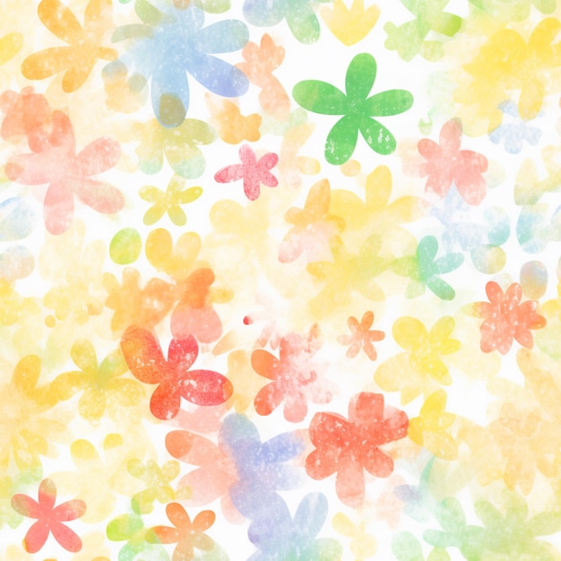 Uno sfondo colorato con uno sfondo acquerello che dice "primavera".