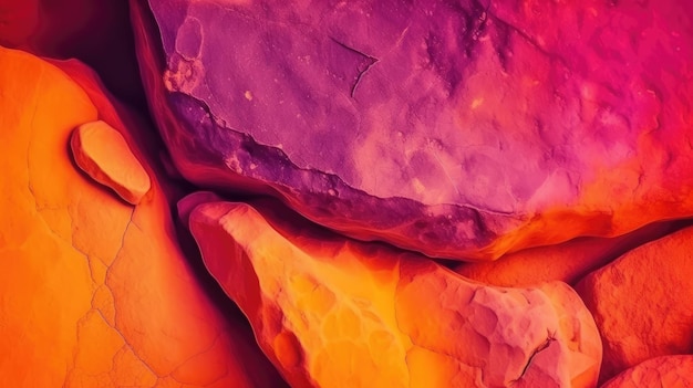 Uno sfondo colorato con uno sfondo viola e arancione