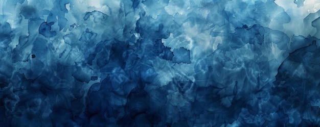 Uno sfondo di acquerello blu scuro che fornisce un effetto grunge strutturato che può servire come sfondo drammatico o banner