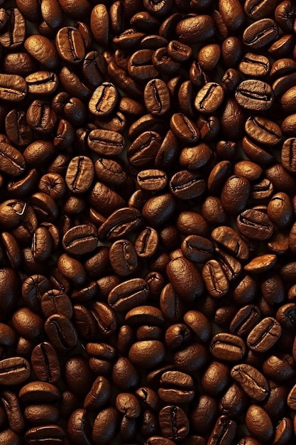 Uno sfondo di chicchi di caffè che si chiama chicchi di caffè.